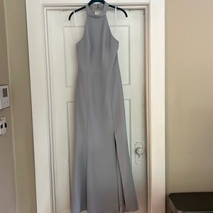 BHLDN blue bridesmaids dress